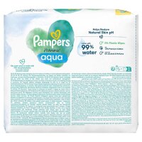 Pampers® Feuchttücher aqua Harmonie™ 1-lagig weiß, 192 St.