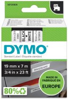 DYMO Schriftband D1 S0720830, 19 mm, schwarz auf...