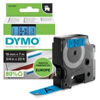 DYMO Schriftband D1 S0720860, 19 mm, schwarz auf blau, 1 St.