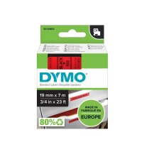 DYMO Schriftband D1 S0720870, 19 mm, schwarz auf rot, 1 St.
