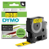 DYMO Schriftband D1 S0720880, 19 mm, schwarz auf gelb, 1 St.