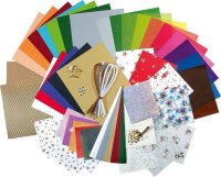 folia Bastelset Papier-Koffer Weihnachten 110-tlg. mehrfarbig