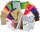 folia Bastelset Papier-Koffer Weihnachten 110-tlg. mehrfarbig