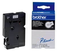 brother Schriftband TC-291 TC291, 9 mm, schwarz auf...