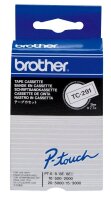 brother Schriftband TC-291 TC291, 9 mm, schwarz auf...