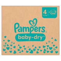 Pampers® Windeln baby-dry™ Monatsbox Gr. 4 (9-14 kg) für Babys und Kleinkinder, 204 St.