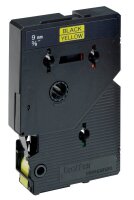 brother Schriftband TC-691 TC691, 9 mm, schwarz auf gelb, 1 St.