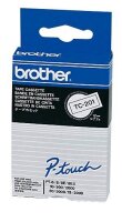 brother Schriftband TC-201 TC201, 12 mm, schwarz auf...