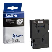 brother Schriftband TC-101 TC101, 12 mm, schwarz auf...