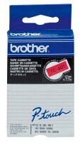 brother Schriftband TC-401 TC401, 12 mm, schwarz auf rot,...