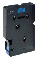 brother Schriftband TC-501 TC501, 12 mm, schwarz auf blau, 1 St.