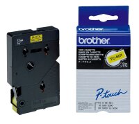 brother Schriftband TC-601 TC601, 12 mm, schwarz auf...