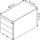 mauser Rollcontainer lichtgrau 4 Auszüge 41,7 x 80,0 x 57,9 cm