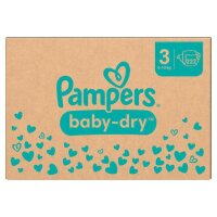 Pampers® Windeln baby-dry™ Monatsbox Gr. 3 (6-10 kg) für Babys und Kleinkinder, 222 St.