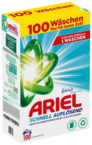 ARIEL febreze FRISCHE Waschmittel 6,0 kg