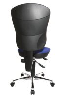 Topstar Bürostuhl Steel Point 80, 8189 BB6 Stoff blau, Gestell chrom