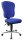 Topstar Bürostuhl Steel Point 80, 8189 BB6 Stoff blau, Gestell chrom