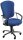 Topstar Bürostuhl Steel Point 80, 8189 BB6 Stoff blau, Gestell chrom