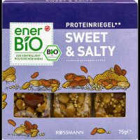 enerBiO Bio Sweet & Salty Proteinriegel 3 Riegel