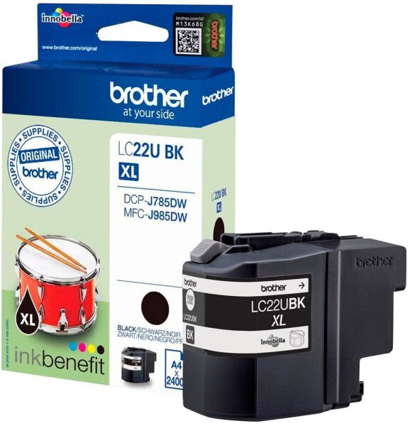 brother LC-22UBK schwarz Druckerpatrone