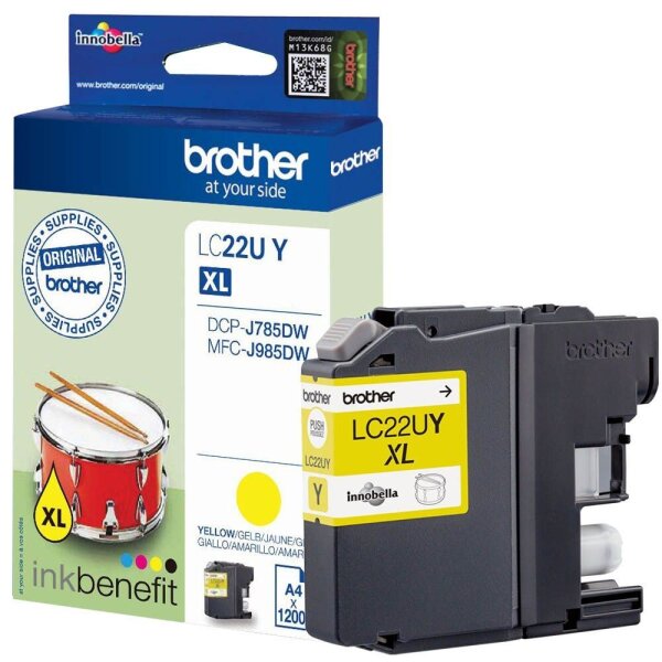 brother LC-22UY gelb Druckerpatrone