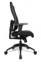 Topstar Bürostuhl Lady Sitness® Deluxe, LT20B0 W500 Stoff schwarz, Gestell schwarz
