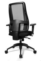 Topstar Bürostuhl Lady Sitness® Deluxe, LT20B0 W500 Stoff schwarz, Gestell schwarz