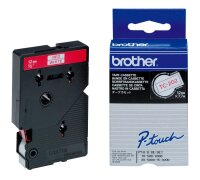 brother Schriftband TC-202 TC202, 12 mm, rot auf...