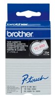 brother Schriftband TC-202 TC202, 12 mm, rot auf...