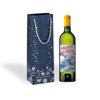 3 SIGEL Geschenktüten für Flaschen Silver...