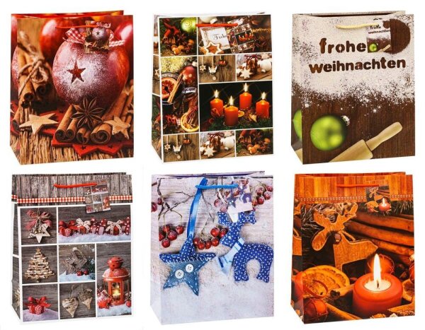 12 TSI Geschenktüten WN Serie 6 Motiv sortiert 26,0 x 32,0 cm