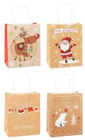 12 TSI Geschenktüten Weihnachten Kraftpapier Serie 1...