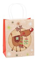 12 TSI Geschenktüten Weihnachten Kraftpapier Serie 1...