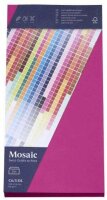 artoz Briefumschläge Mosaic DIN lang ohne Fenster fuchsia haftklebend 20 St.