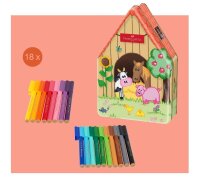 FABER-CASTELL Connector Bauernhof Filzstifte...