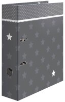 HERMA Stars Motivordner grau mit Bordüre 7,0 cm DIN A4