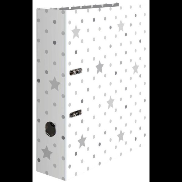 HERMA Stars Motivordner weiß mit Sterne 7,0 cm DIN A4