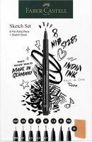 FABER-CASTELL Pitt Artist Pen  Handlettering-Set schwarz,...