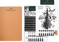 FABER-CASTELL Pitt Artist Pen  Handlettering-Set schwarz, 1 Set