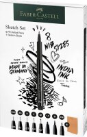 FABER-CASTELL Pitt Artist Pen  Handlettering-Set schwarz, 1 Set
