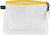 FolderSys Reißverschlussbeutel DIN A5 transparent/gelb 0,28 mm, 1 St.