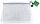 FolderSys Reißverschlussbeutel DIN A4 transparent/blau 0,28 mm, 1 St.