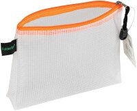 FolderSys Reißverschlussbeutel DIN A6 transparent/orange 0,28 mm, 1 St.