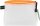 FolderSys Reißverschlussbeutel DIN A6 transparent/orange 0,28 mm, 1 St.