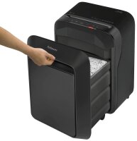 Fellowes Powershred LX210 Aktenvernichter mit Partikelschnitt P-4, 4 x 12 mm, bis 16 Blatt, schwarz