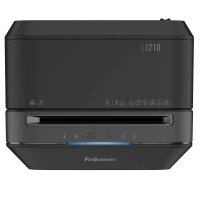 Fellowes Powershred LX210 Aktenvernichter mit Partikelschnitt P-4, 4 x 12 mm, bis 16 Blatt, schwarz