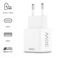 hama Ladeadapter weiß, 30 Watt