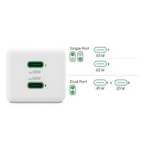 hama GaN-Ladeadapter weiß, 65 Watt