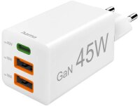hama GaN-Ladeadapter weiß, 45 Watt