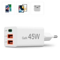 hama GaN-Ladeadapter weiß, 45 Watt